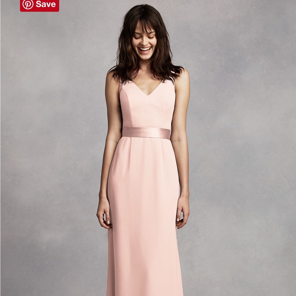 Light Pink Dress By Vera Wang I’m 5’3 And Wore 3 Inch… Gem